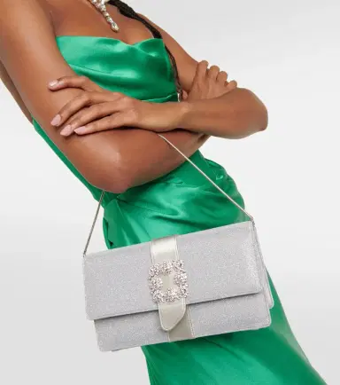 Manolo Blahnik Capri Glitter embellished clutch | Thumbnail 6 Manolo Blahnik Capri Glitter embellished clutch | Thumbnail 6