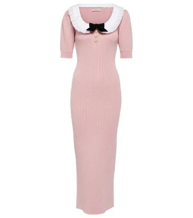 Alessandra Rich Embellished cotton-blend midi dress