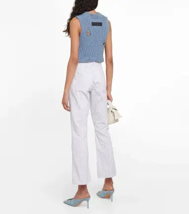 Frame Le Crop Mini striped mid-rise bootcut jeans | Thumbnail 3 Frame Le Crop Mini striped mid-rise bootcut jeans | Thumbnail 3