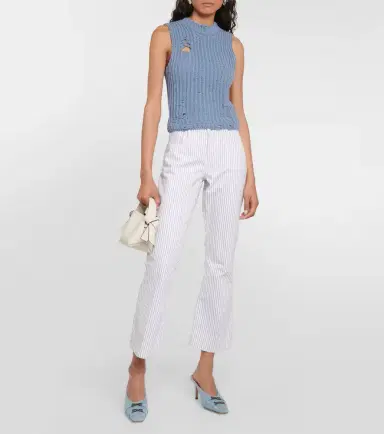 Frame Le Crop Mini striped mid-rise bootcut jeans | Thumbnail 5 Frame Le Crop Mini striped mid-rise bootcut jeans | Thumbnail 5