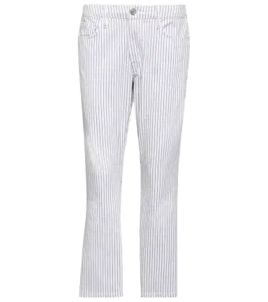 Frame Le Crop Mini striped mid-rise bootcut jeans | Thumbnail 1 Frame Le Crop Mini striped mid-rise bootcut jeans | Thumbnail 1