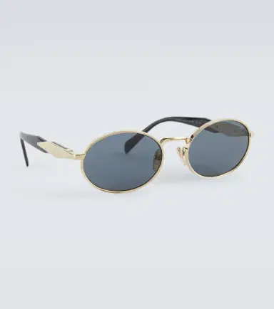Prada Logo oval sunglasses | Thumbnail 3 Prada Logo oval sunglasses | Thumbnail 3