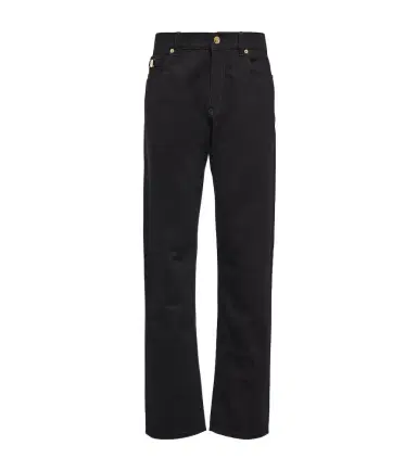 Versace Embellished mid-rise straight jeans | Thumbnail 1