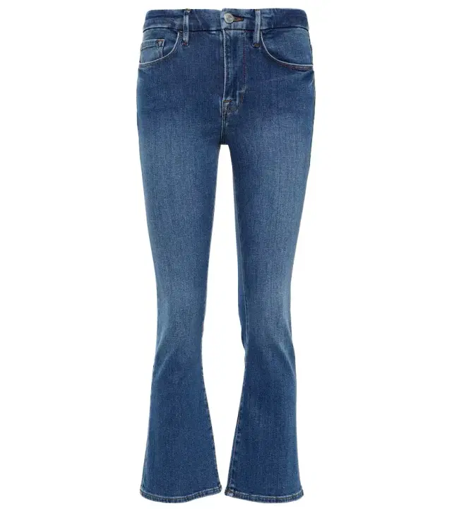 Frame Le Crop Mini mid-rise bootcut jeans