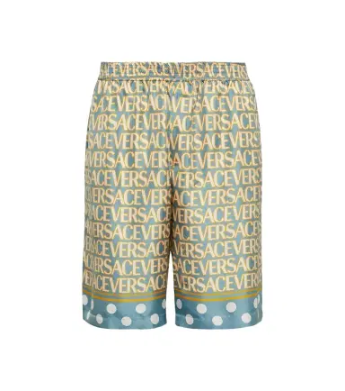 Versace Allover silk shorts | Thumbnail 1