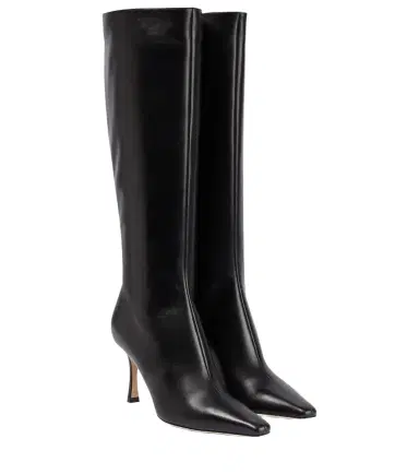 Jimmy Choo Agathe 85 leather knee-high boots | Thumbnail 1 Jimmy Choo Agathe 85 leather knee-high boots | Thumbnail 1