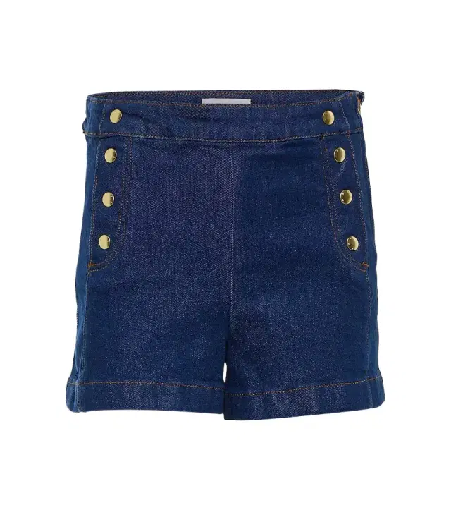 Frame Sailor high-rise denim shorts
