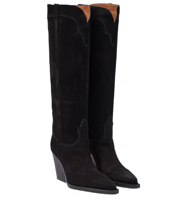 Paris Texas El Dorado suede cowboy boots