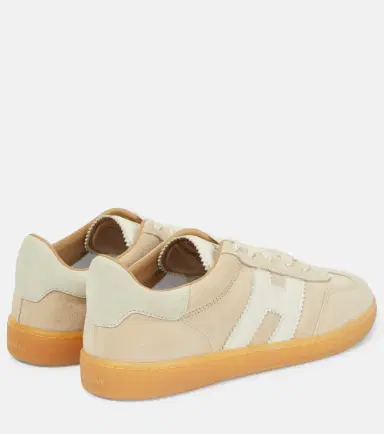 Hogan H647 leather-trimmed suede sneakers | Thumbnail 4