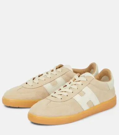 Hogan H647 leather-trimmed suede sneakers | Thumbnail 6