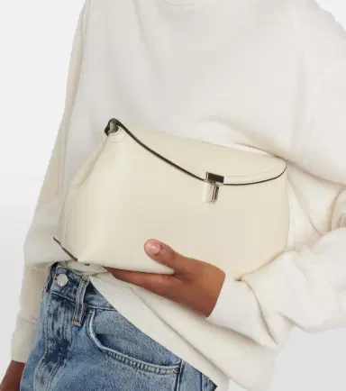 TOTEME T-Lock leather clutch | Thumbnail 4