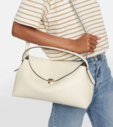 Toteme T-Lock Medium leather tote bag | Thumbnail 5