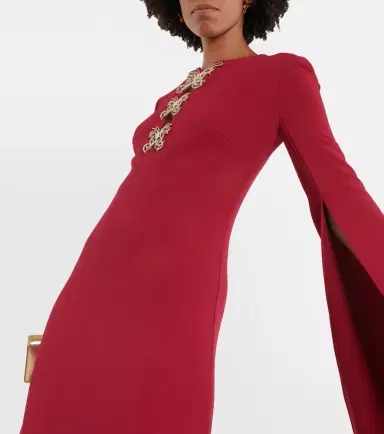 Elie Saab Embellished crêpe gown | Thumbnail 3