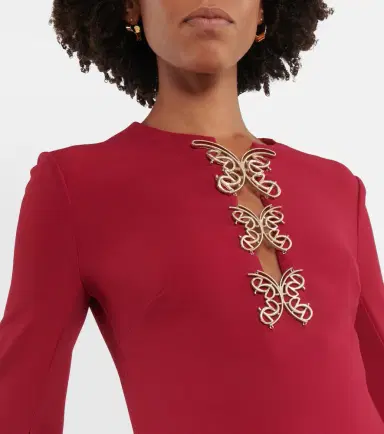 Elie Saab Embellished crêpe gown | Thumbnail 6