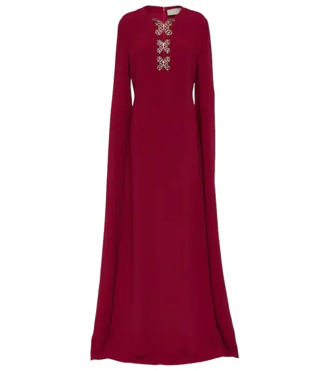 Elie Saab Embellished crêpe gown