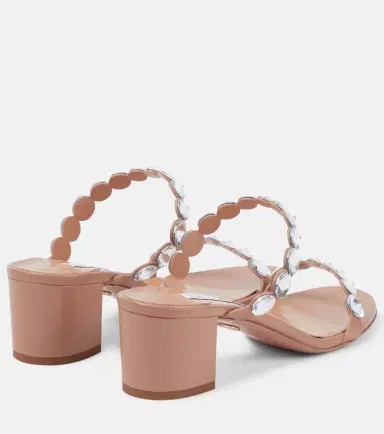 Aquazzura Tequila embellished leather sandals | Thumbnail 3