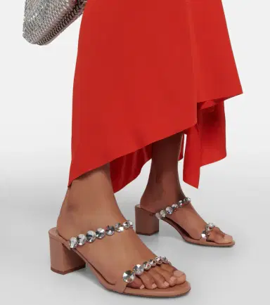 Aquazzura Tequila embellished leather sandals | Thumbnail 5