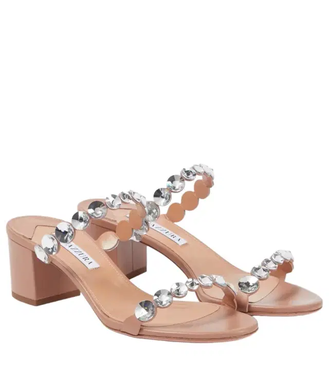 Aquazzura Tequila embellished leather sandals