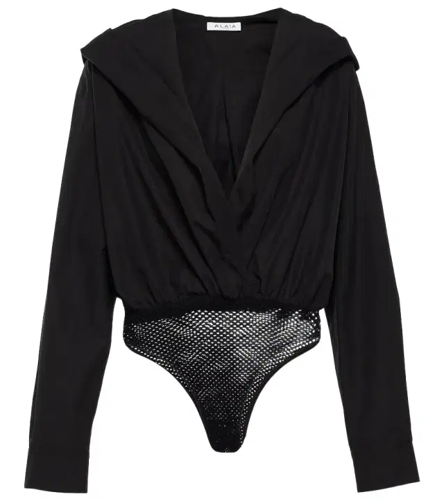 Alaïa Hooded cotton bodysuit