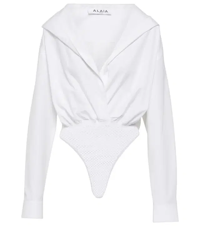 Alaia Alaïa Hooded cotton bodysuit