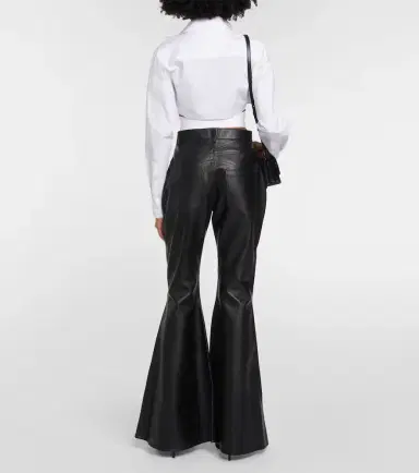 Alaïa Alaïa Flared leather pants | Thumbnail 2