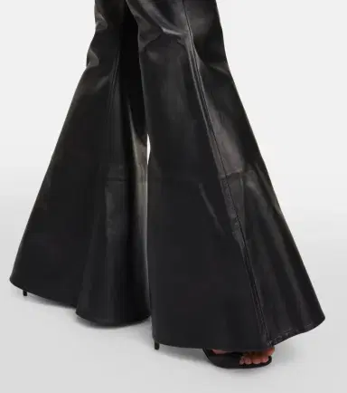 Alaïa Alaïa Flared leather pants | Thumbnail 4