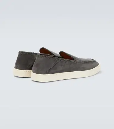 Giorgio Armani Galleria 3 suede slip-on shoes | Thumbnail 2