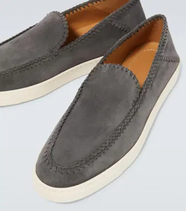 Giorgio Armani Galleria 3 suede slip-on shoes | Thumbnail 3
