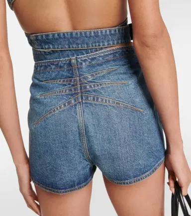 Alaïa Alaïa Denim shorts | Thumbnail 2