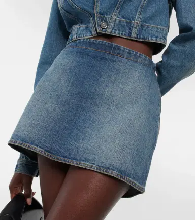 Alaïa Alaïa Denim miniskirt | Thumbnail 3