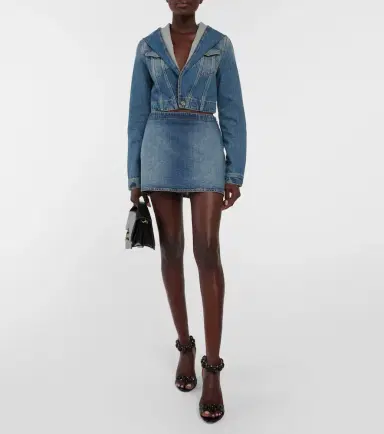 Alaïa Alaïa Denim miniskirt | Thumbnail 4