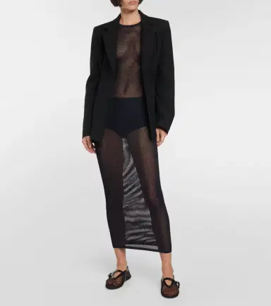 Alaïa Alaïa Archetypes fishnet gown | Thumbnail 5