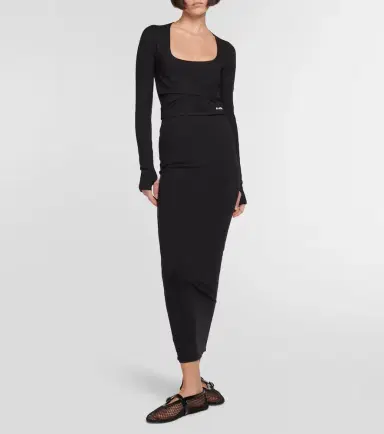 Alaïa Alaïa Jersey midi dress | Thumbnail 5