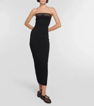 Alaïa Alaïa Vienne off-shoulder maxi dress | Thumbnail 7