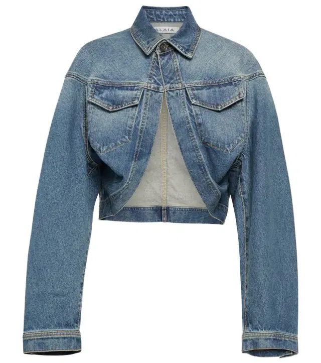 Alaïa Cropped denim jacket
