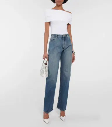 Alaïa Alaïa Off-shoulder knit bodysuit | Thumbnail 2