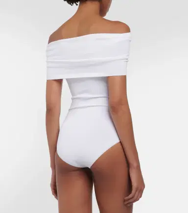 Alaïa Alaïa Off-shoulder knit bodysuit | Thumbnail 3
