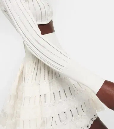 Alaia Alaïa Ribbed-knit cropped cardigan | Thumbnail 2