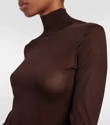 Alaïa Alaïa High-neck knit maxi dress | Thumbnail 4