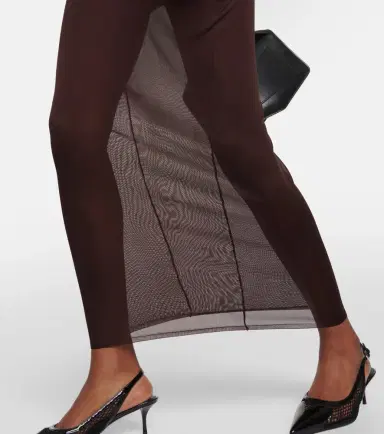 Alaïa Alaïa High-neck knit maxi dress | Thumbnail 6
