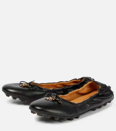 Tod's Gommino leather ballet flats | Thumbnail 6