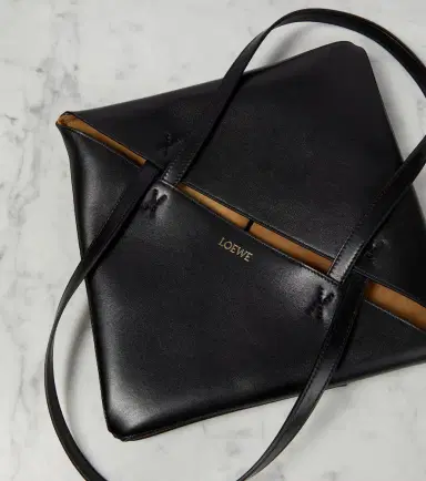 Loewe Puzzle Fold Medium leather tote bag | Thumbnail 4