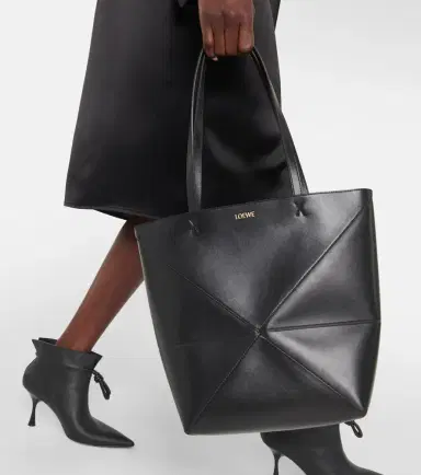 Loewe Puzzle Fold Medium leather tote bag | Thumbnail 5