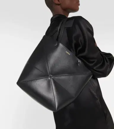 Loewe Puzzle Fold Medium leather tote bag | Thumbnail 7