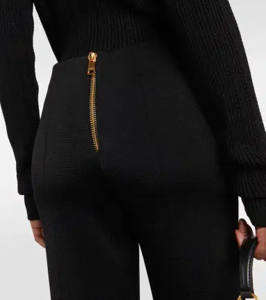 Balmain High-rise flared knit pants | Thumbnail 2