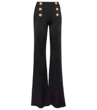 Balmain High-rise flared knit pants | Thumbnail 1