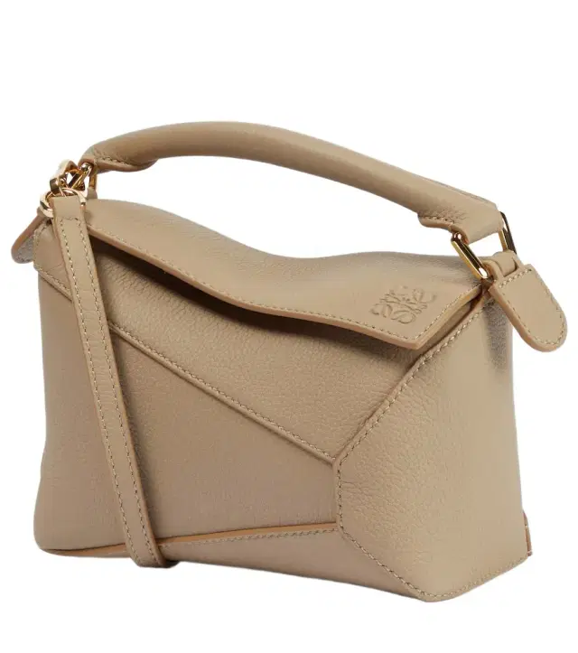 Puzzle Edge Mini leather top-handle bag