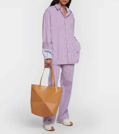 Loewe Puzzle Fold Medium leather tote bag | Thumbnail 6