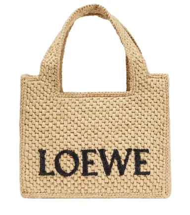 Loewe Paula's Ibiza logo raffia top-handle bag | Thumbnail 1 Loewe Paula's Ibiza logo raffia top-handle bag | Thumbnail 1