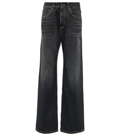 Brunello Cucinelli Embellished wide-leg jeans | Thumbnail 1
